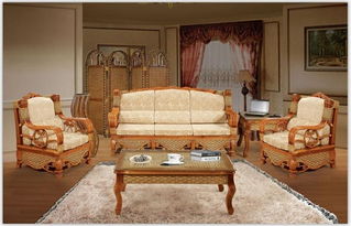 佛山藤實木家具廠價直銷 歐式竹藤客廳沙發(fā)床9025，品質(zhì)與實惠的完美結(jié)合